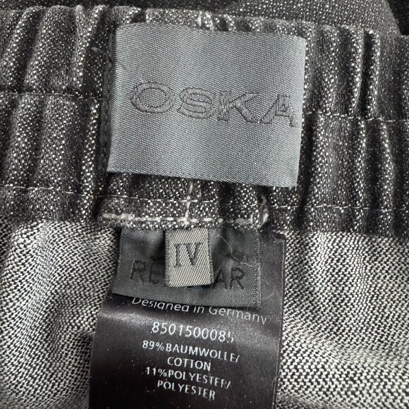 Oska Barrel Leg Jeans Womens Size 4 Black Cotton‎ Polyester PT-2475 - Picture 7 of 10